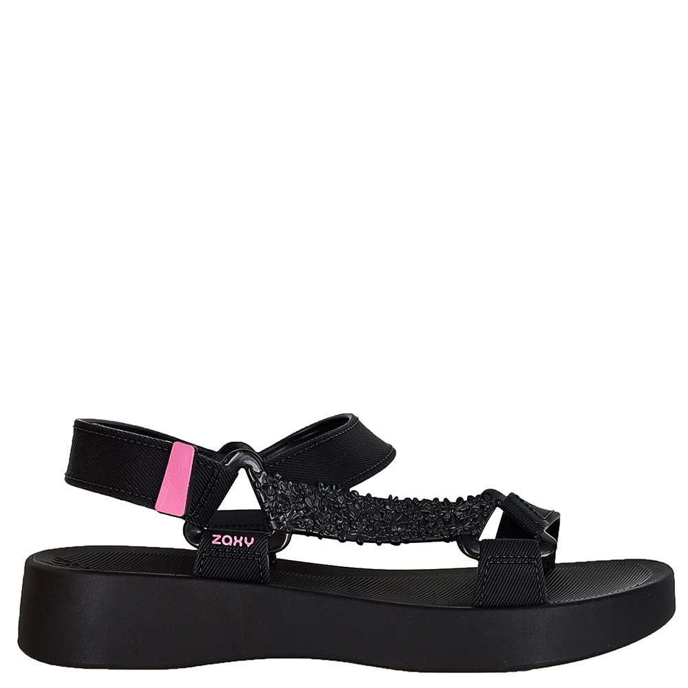 Sandalia Zaxy Primavera Papete Preto - Grade com 12 pares