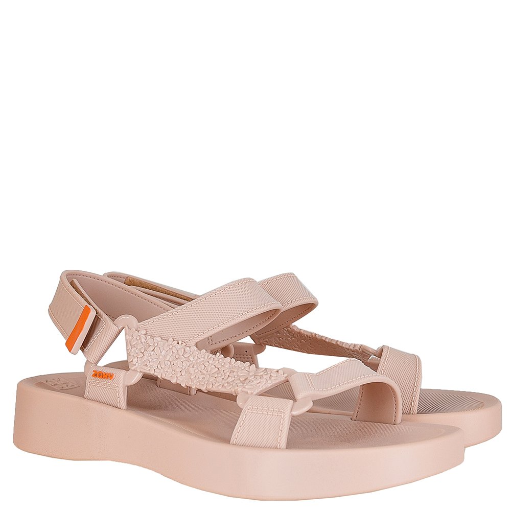 Sandalia Zaxy Primavera Papete Bege - Grade com 12 pares
