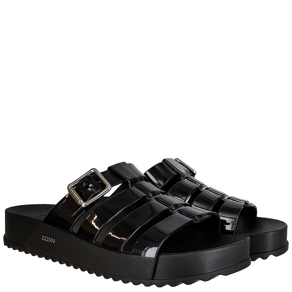 Sandalia Zaxy Ritmo Tamanco Preto - Grade com 12 pares