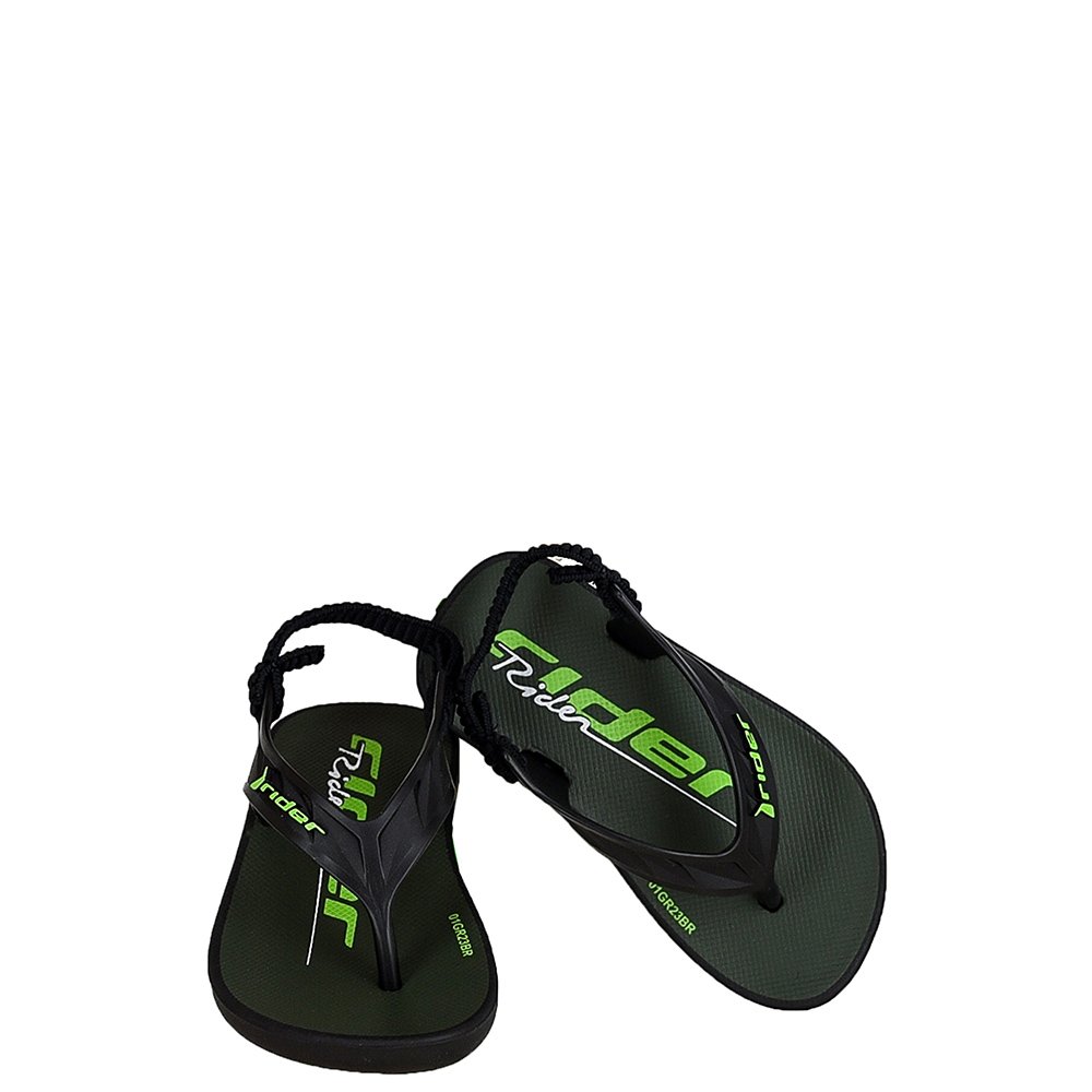 Chinelo Bebe Rider Street Fun 11810 Preto - Verde - Grade com 12 pares