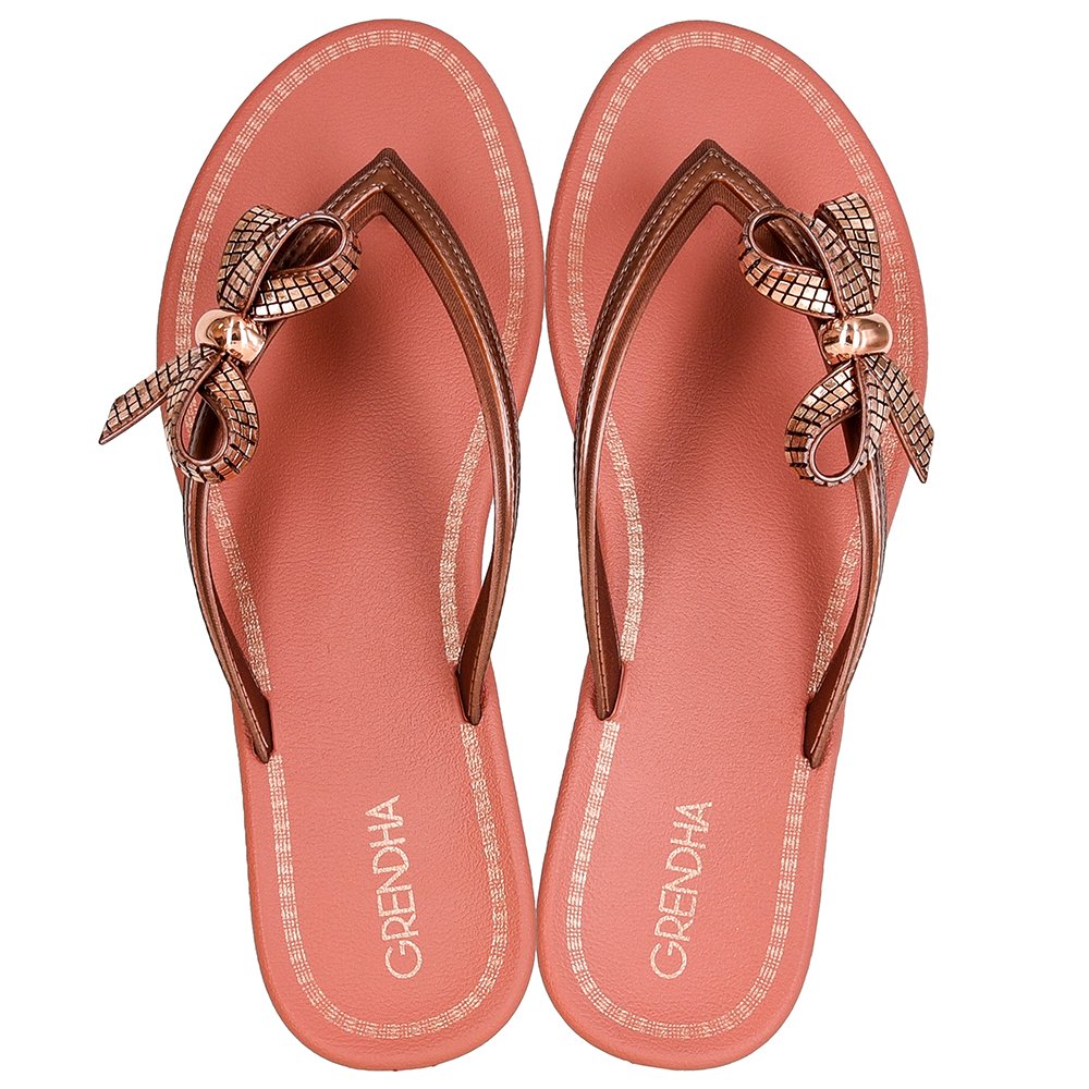 Sandalia Grendha Cacau Icone Cobre - Grade com 12 pares