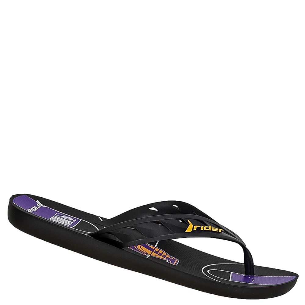 Chinelo Masculino Rider Street Nba Dedo Preto - Roxo - Grade com 12 pares