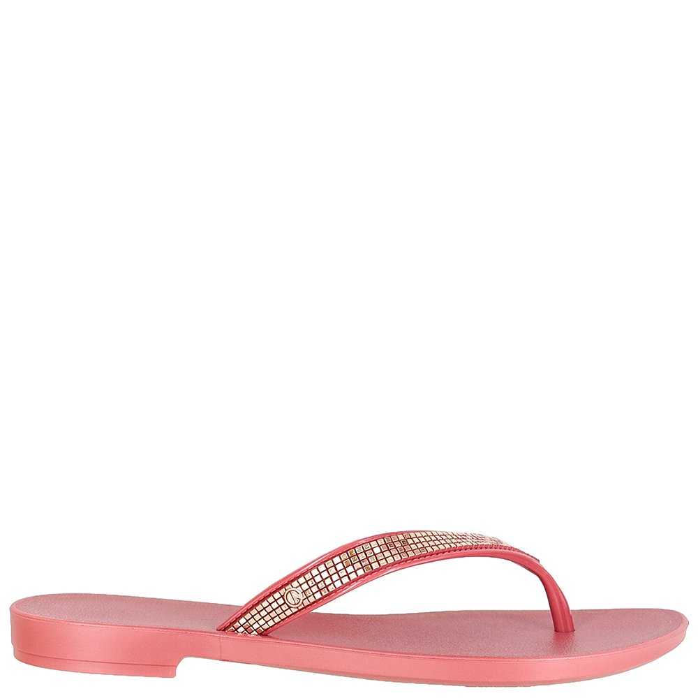 Sandalia Grendha Mais Acai Icone Rasteira Vermelho - Grade com 12 pares