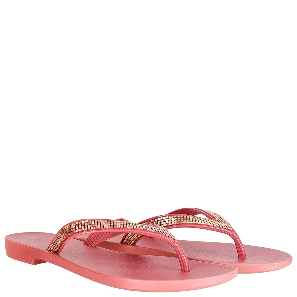Sandalia Grendha Mais Acai Icone Rasteira Vermelho - Grade com 12 pares