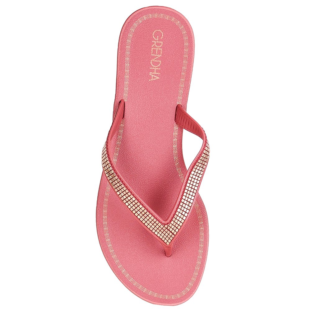 Sandalia Grendha Mais Acai Icone Rasteira Vermelho - Grade com 12 pares