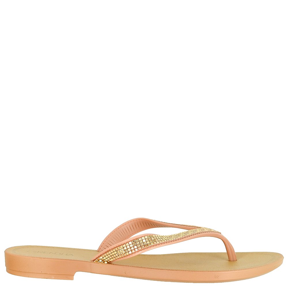 Sandalia Grendha Mais Acai Icone Rasteira Bege - Grade com 12 pares