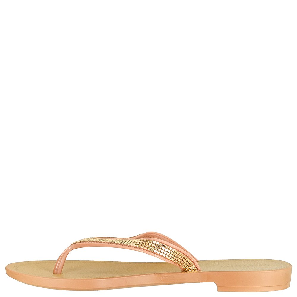Sandalia Grendha Mais Acai Icone Rasteira Bege - Grade com 12 pares