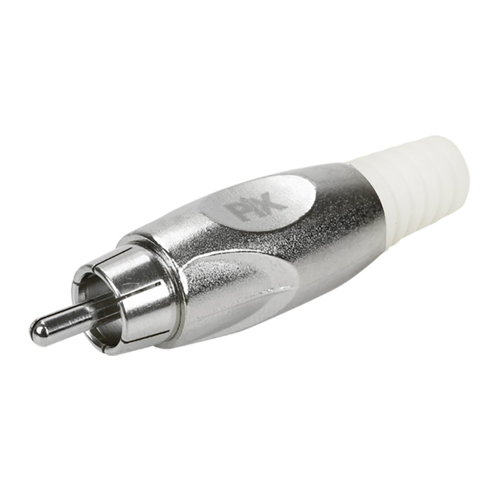 Plug RCA Soft - 4MM Profissional - Branco