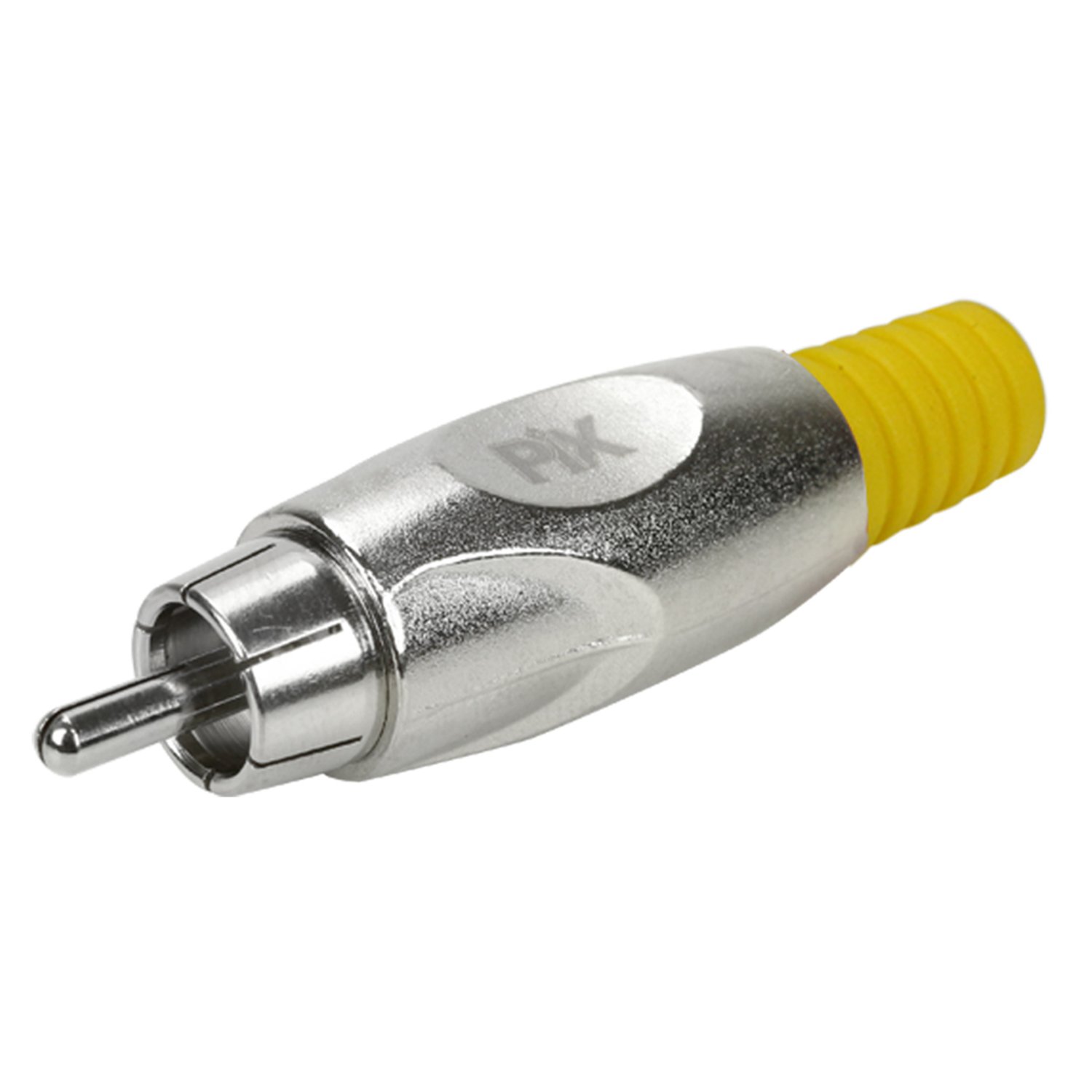Plug RCA Soft - 4MM Profissional - Amarelo