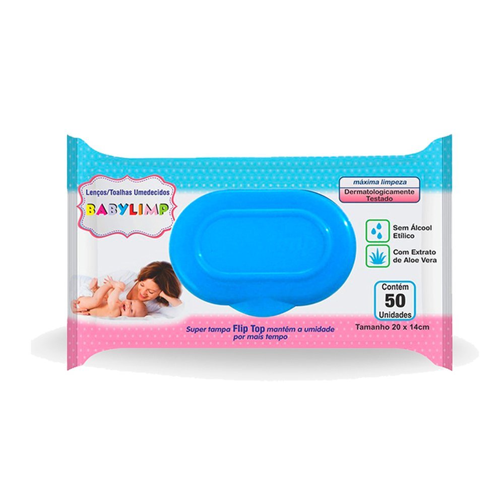 Toalhas Umedecidas Babylimp Flip Top 24X50
