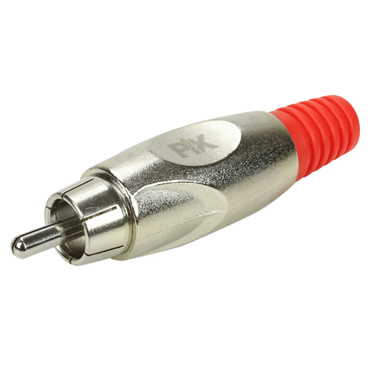 Plug RCA Soft - 4MM Profissional - Vermelho
