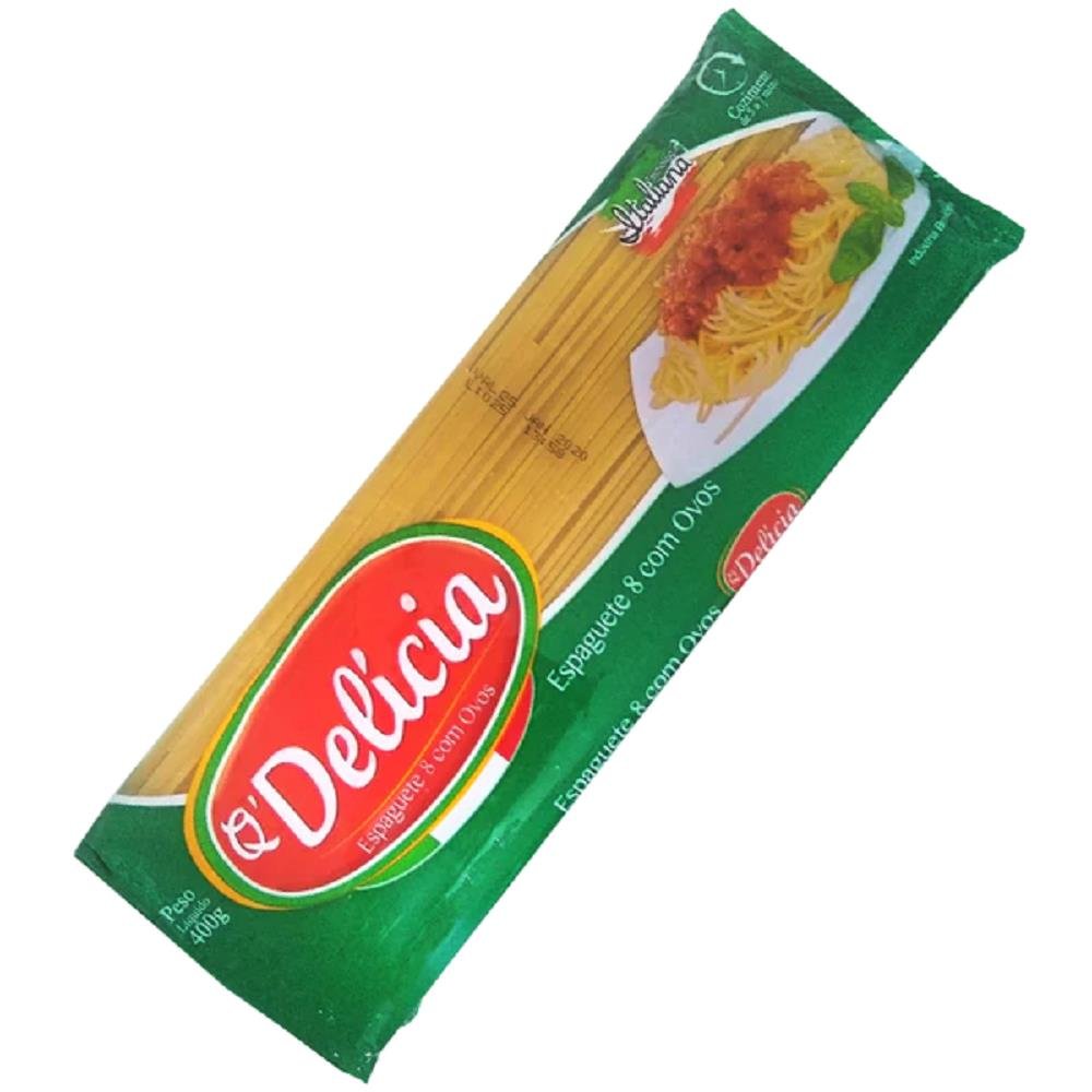 Macarrão Espaguete Com Ovos Qdelicia 20X400G