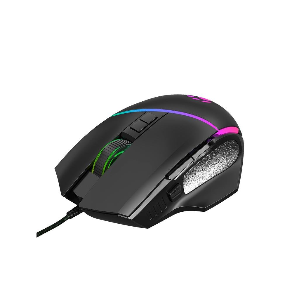 Mouse Gamer Usb Bgm-02 - Bluecase - Led Rgb / 6400Dpi / 8 Botões / Macro programáveis