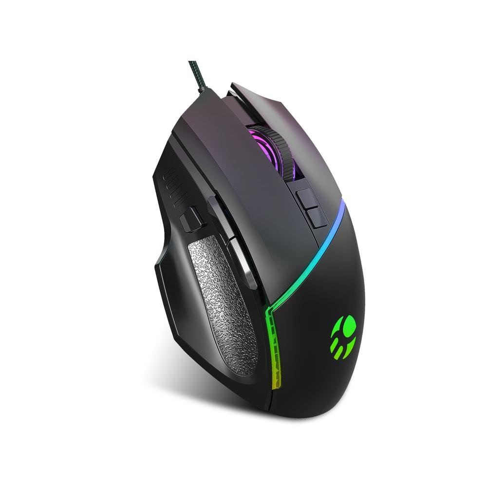 Mouse Gamer Usb Bgm-02 - Bluecase - Led Rgb / 6400Dpi / 8 Botões / Macro programáveis