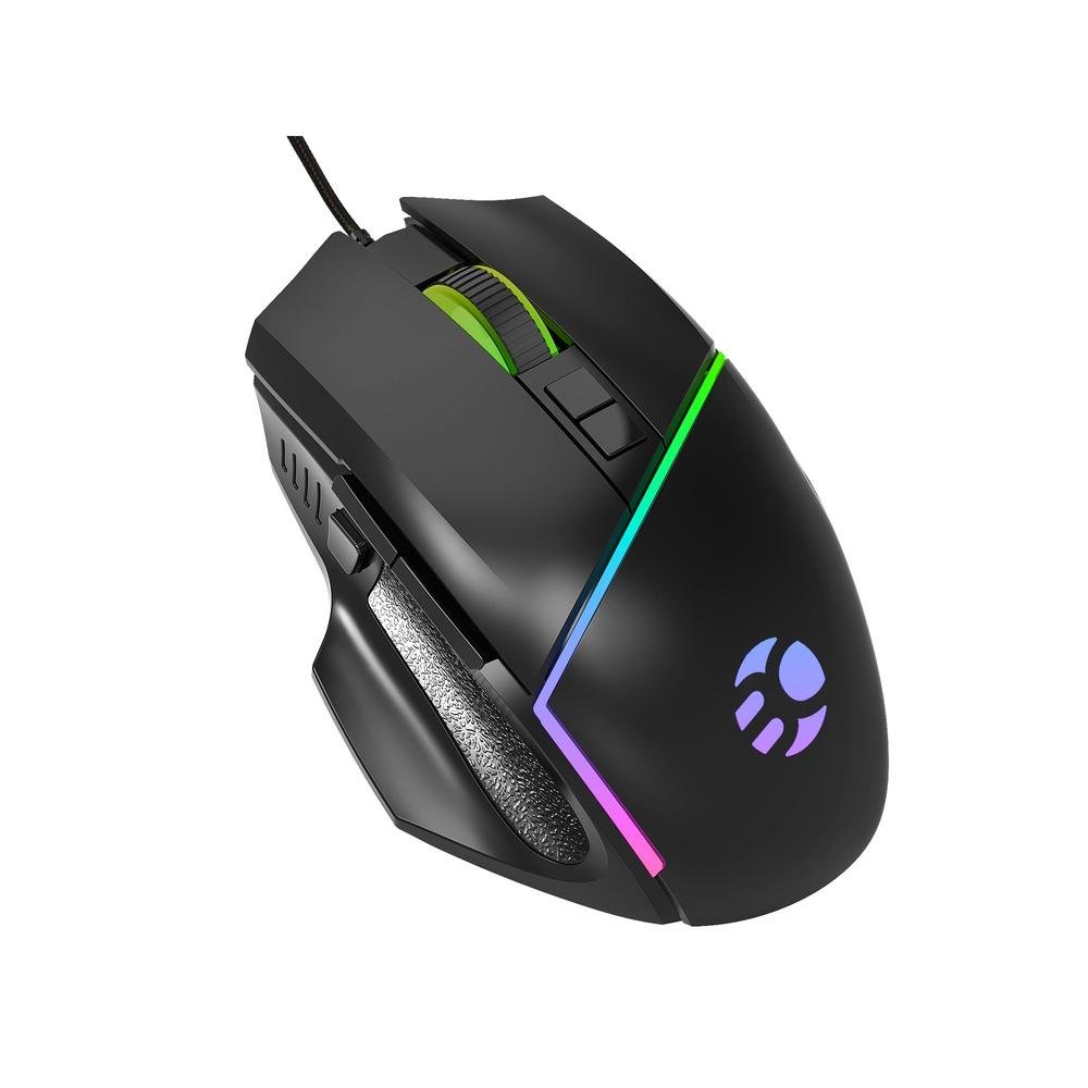 Mouse Gamer Usb Bgm-02 - Bluecase - Led Rgb / 6400Dpi / 8 Botões / Macro programáveis