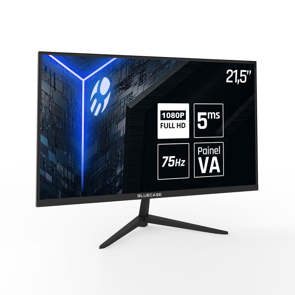 Monitor Gamer 21,5" Full Hd / 75Hz / Hdmi / Vga / Freesync / Vesa - Bluecase Bm22ffh1gw