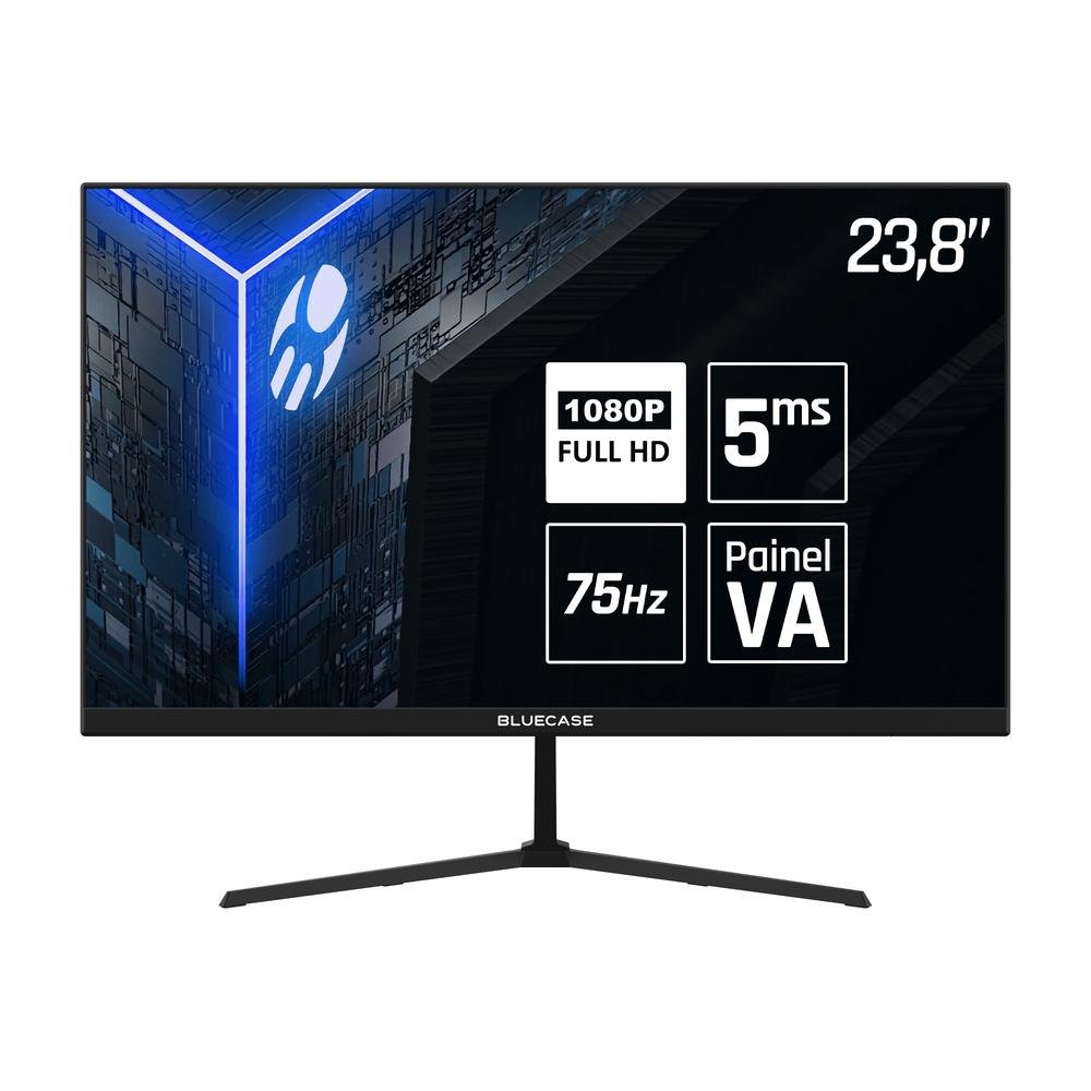 Monitor Gamer 23,8" Full Hd / 75Hz / Hdmi / Vga / Freesync / Vesa - Bluecase Bm24ffH1gw