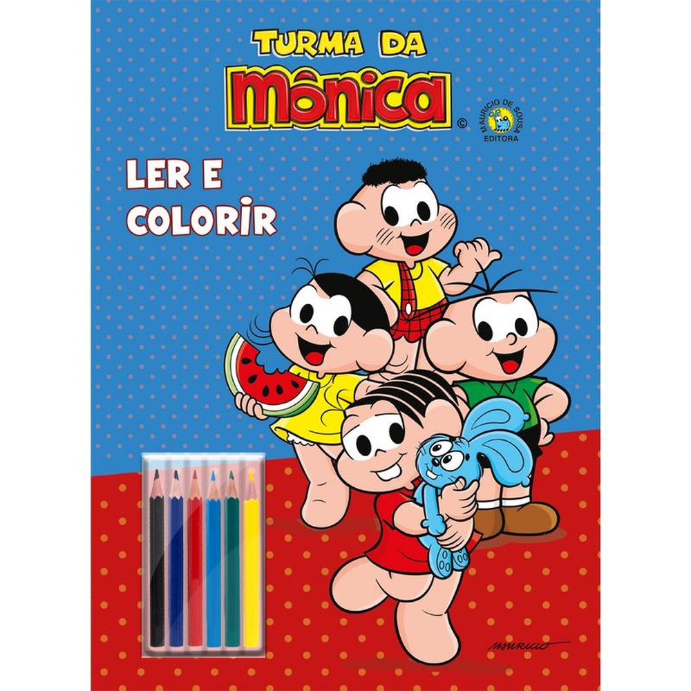 Pop Gigante Ler E Colorir Com Lapis Turma Da Monica