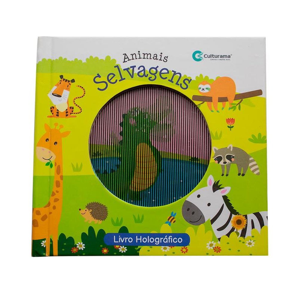 Pop Capa Dura Livro Holografico Animais Selvagens