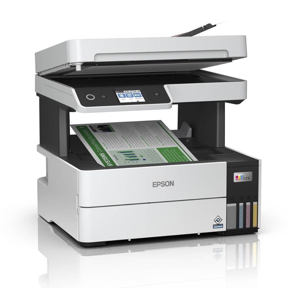Multifuncional Epson Ecotank L6490 (Wi-Fi/ Ethernet/ Fax/ Adf/ Duplex/ Bivolt) - Branca