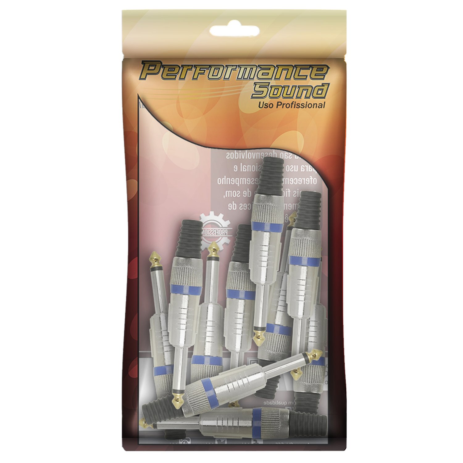 Plug P10 Ring - P10 Mono Profissional - Azul