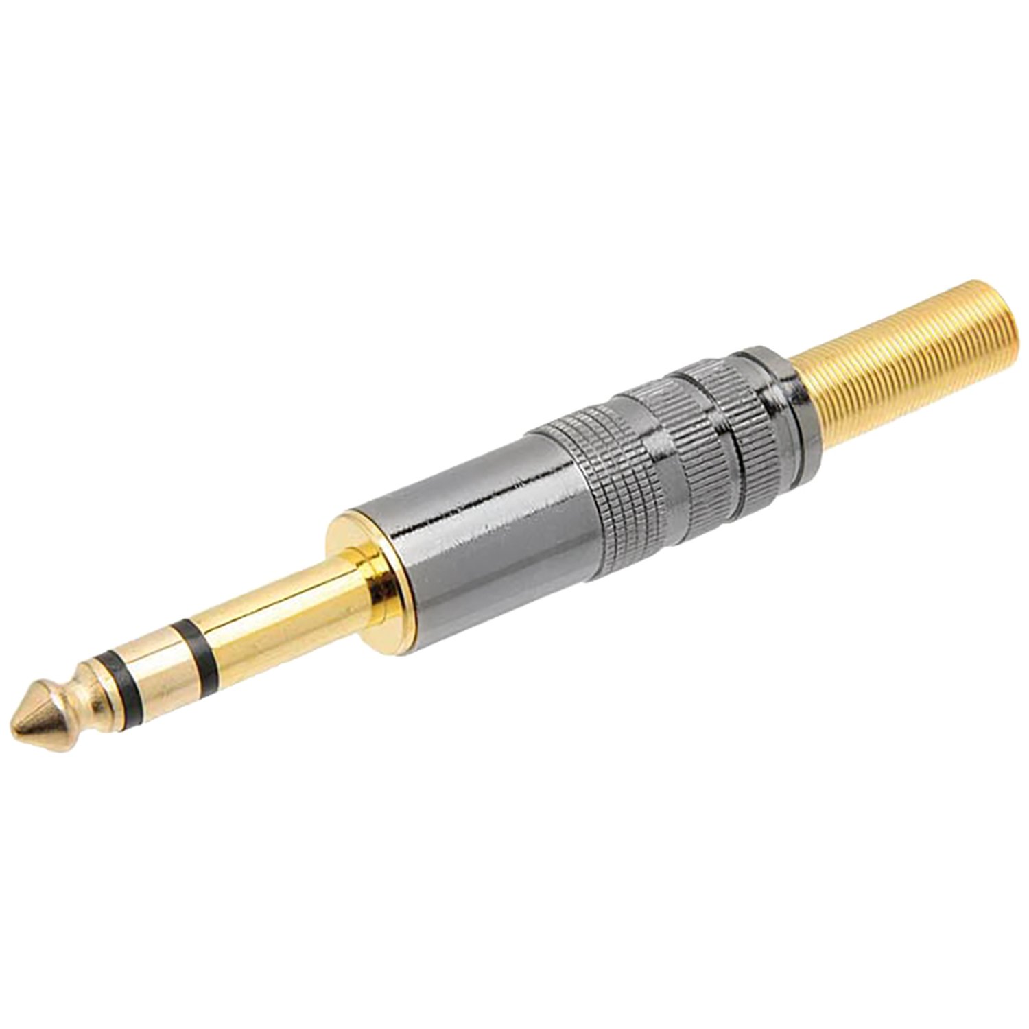 Plug P10 Grafite - P10 Gold - Versão Estéreo