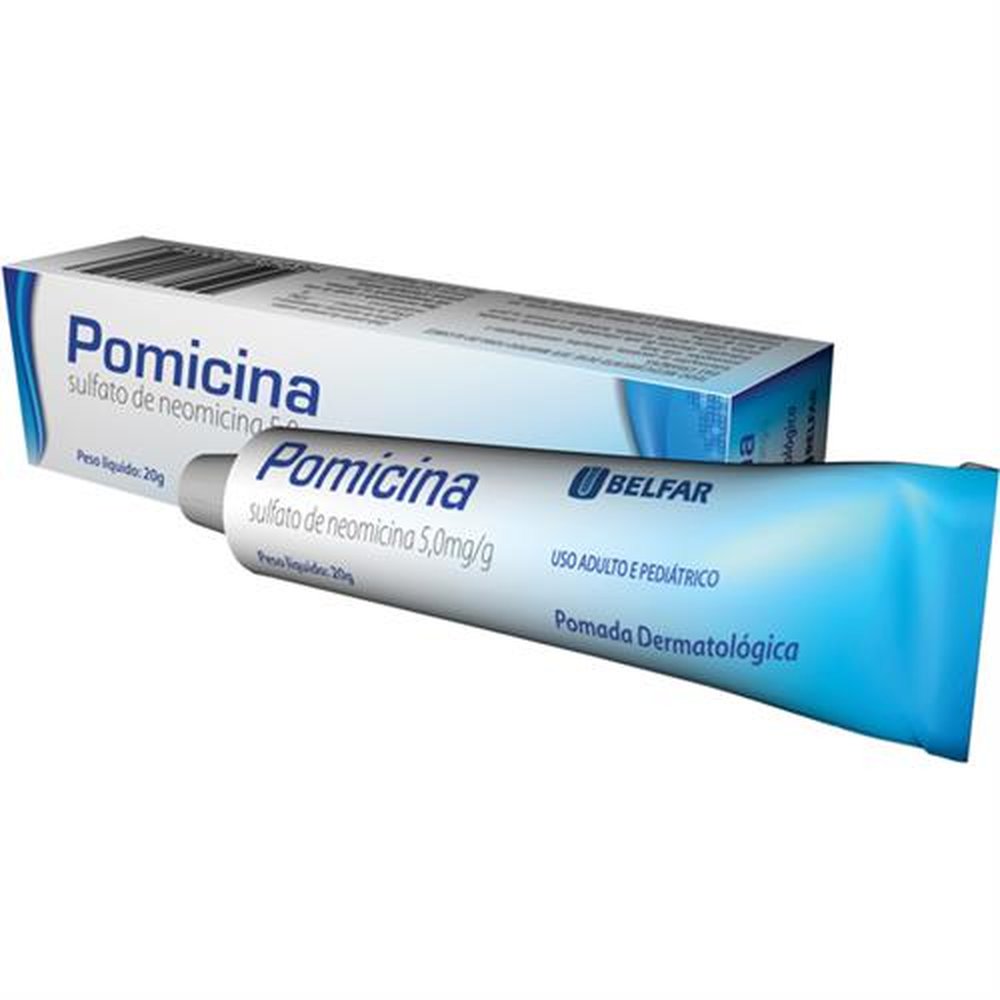 Pomicina 3,5Mg Pomada Dermatologico Bisnaga 20 Gramas - BELFAR ...