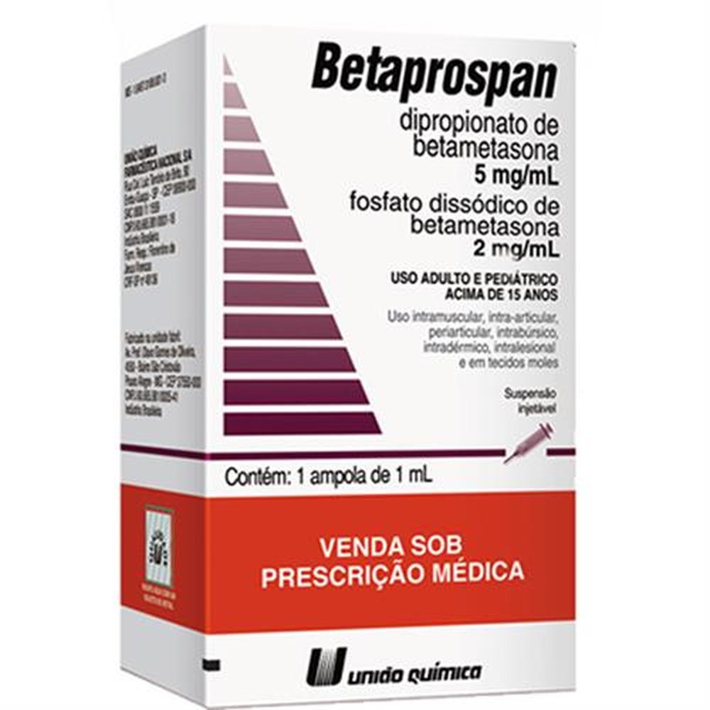 Betapro Forte Betaprospan 5Mg-2Ml Com 1 Ampola-Seringa - UNIAO QUIMICA | Martins Atacado
