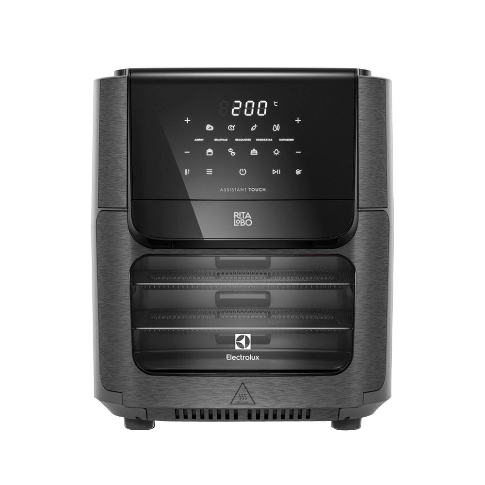 Fritadeira Air Fryer Electrolux EAF90 Oven Digital | 12 Litros, 1700W, Grafite, 110V