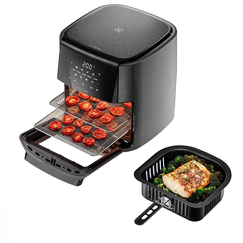 Fritadeira Air Fryer Electrolux EAF90 Oven Digital | 12 Litros, 1700W, Grafite, 110V
