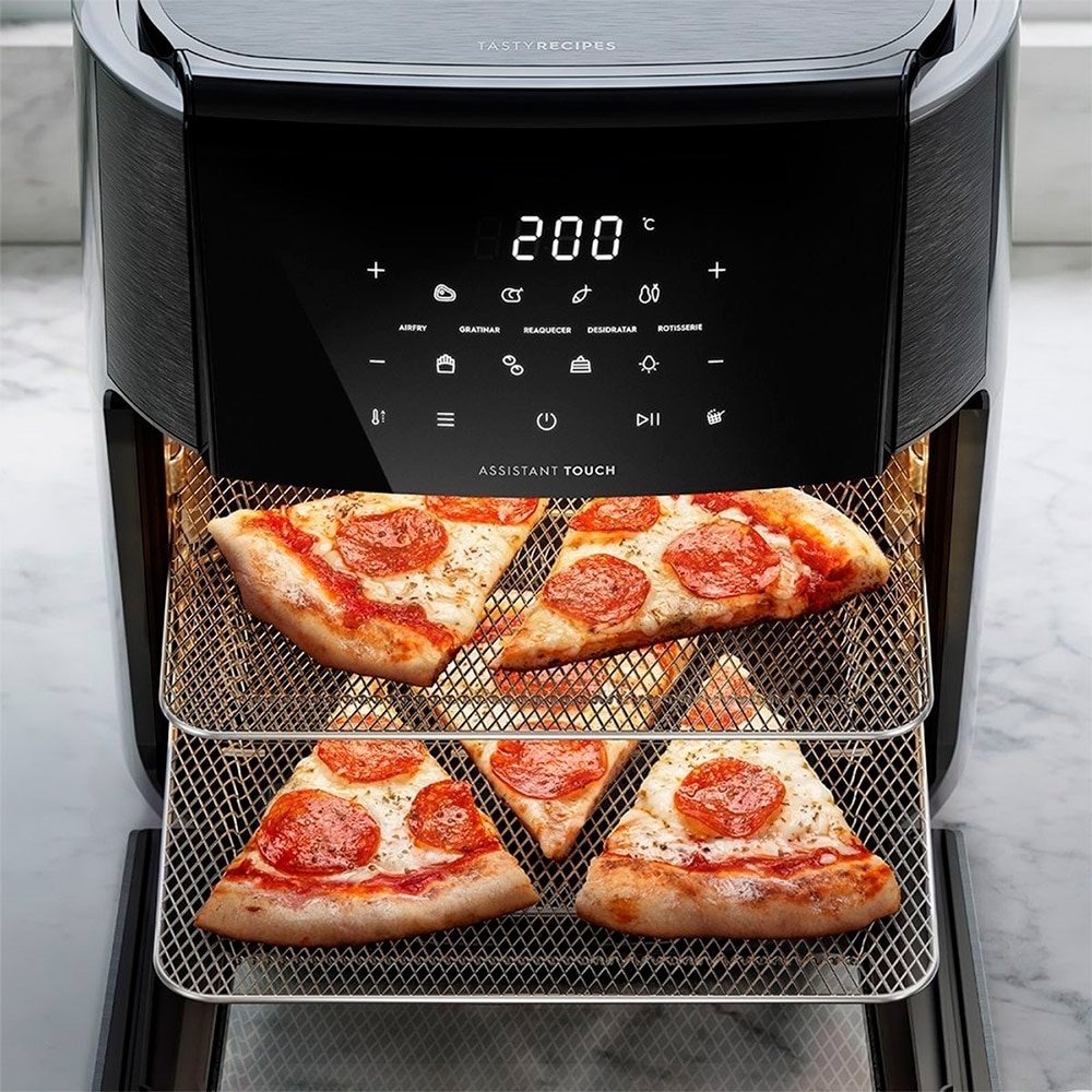 Fritadeira Air Fryer Electrolux EAF90 Oven Digital | 12 Litros, 1700W, Grafite, 110V