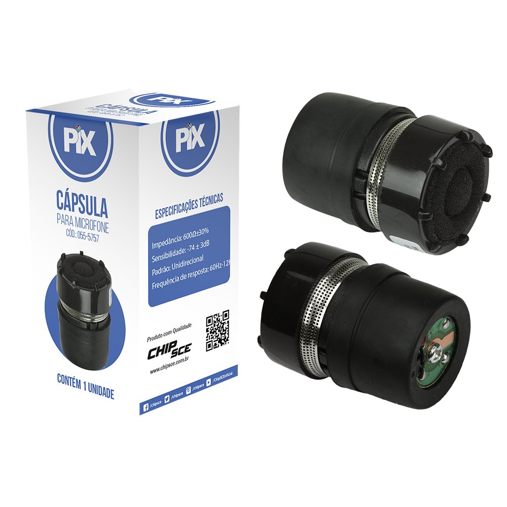 Capsula Para Microfone 74db /-12KHz - 600r - Mic57 - Performance Sound