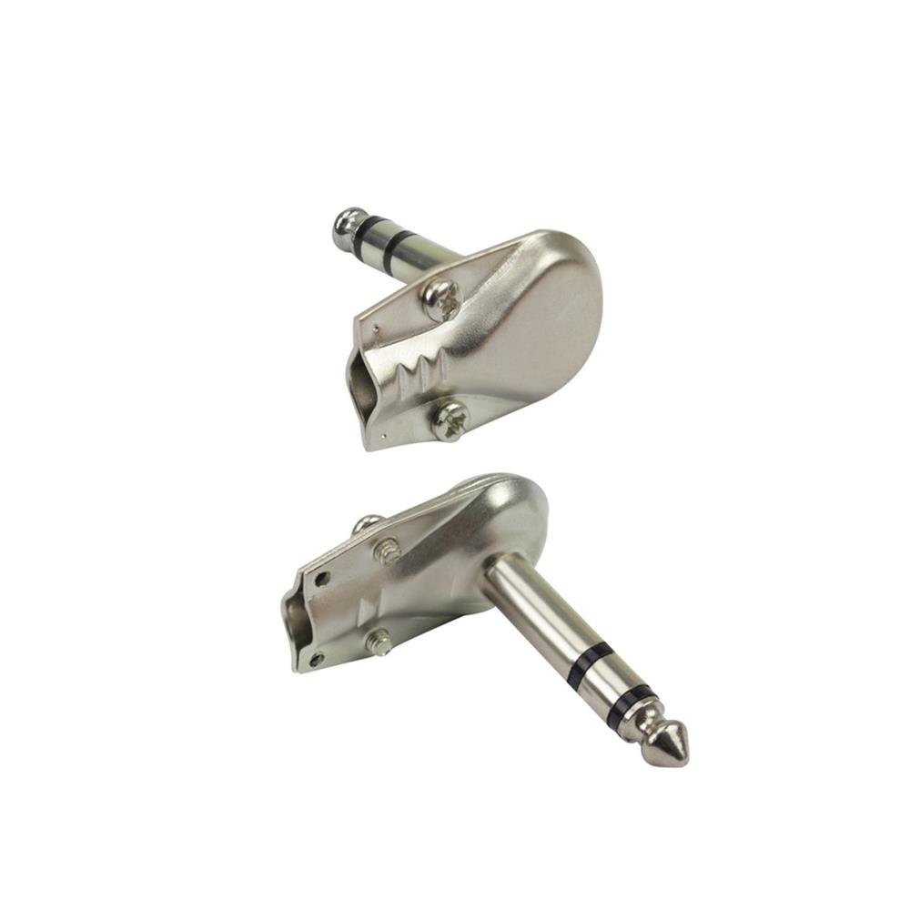 Plug P10 Metal - P10 Cachimbo Metal 90 Graus - Versão Estéreo