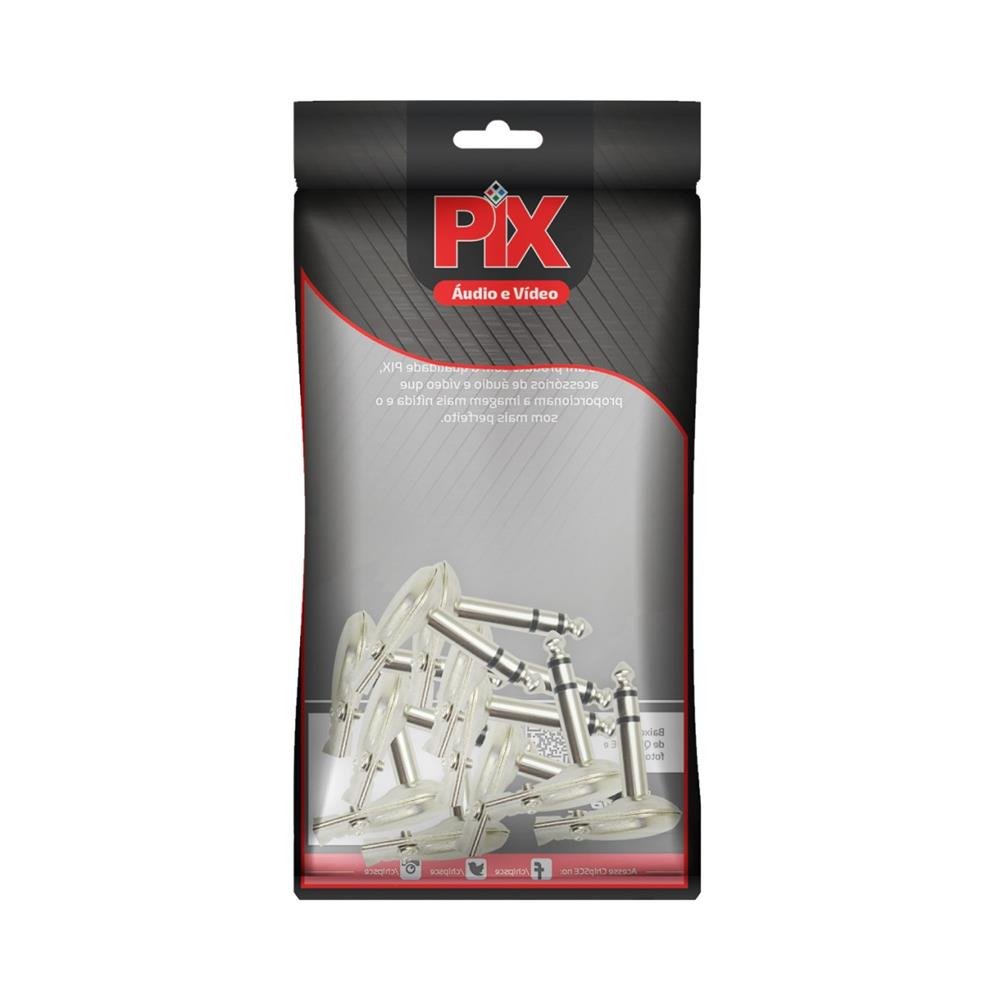 Plug P10 Metal - P10 Cachimbo Metal 90 Graus - Versão Estéreo