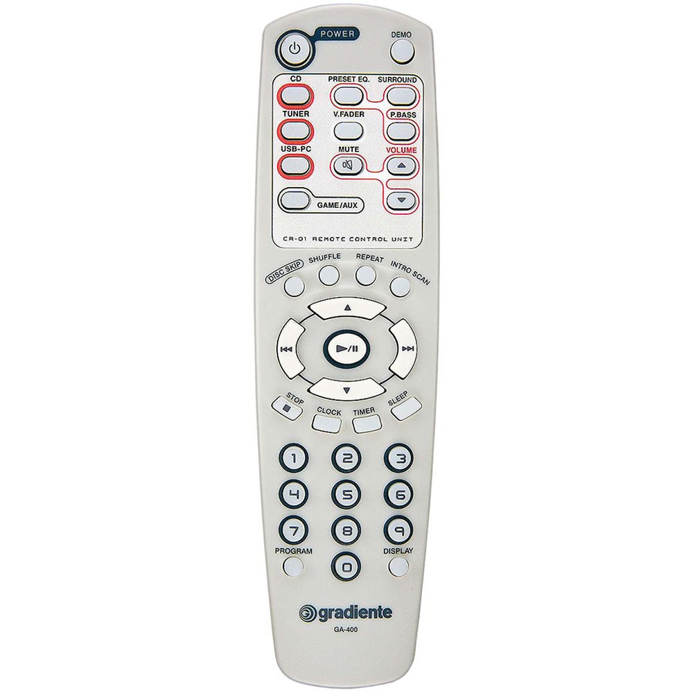 Controle Remoto DVD Compatível com Gradiente GA-400 - Marca PIX