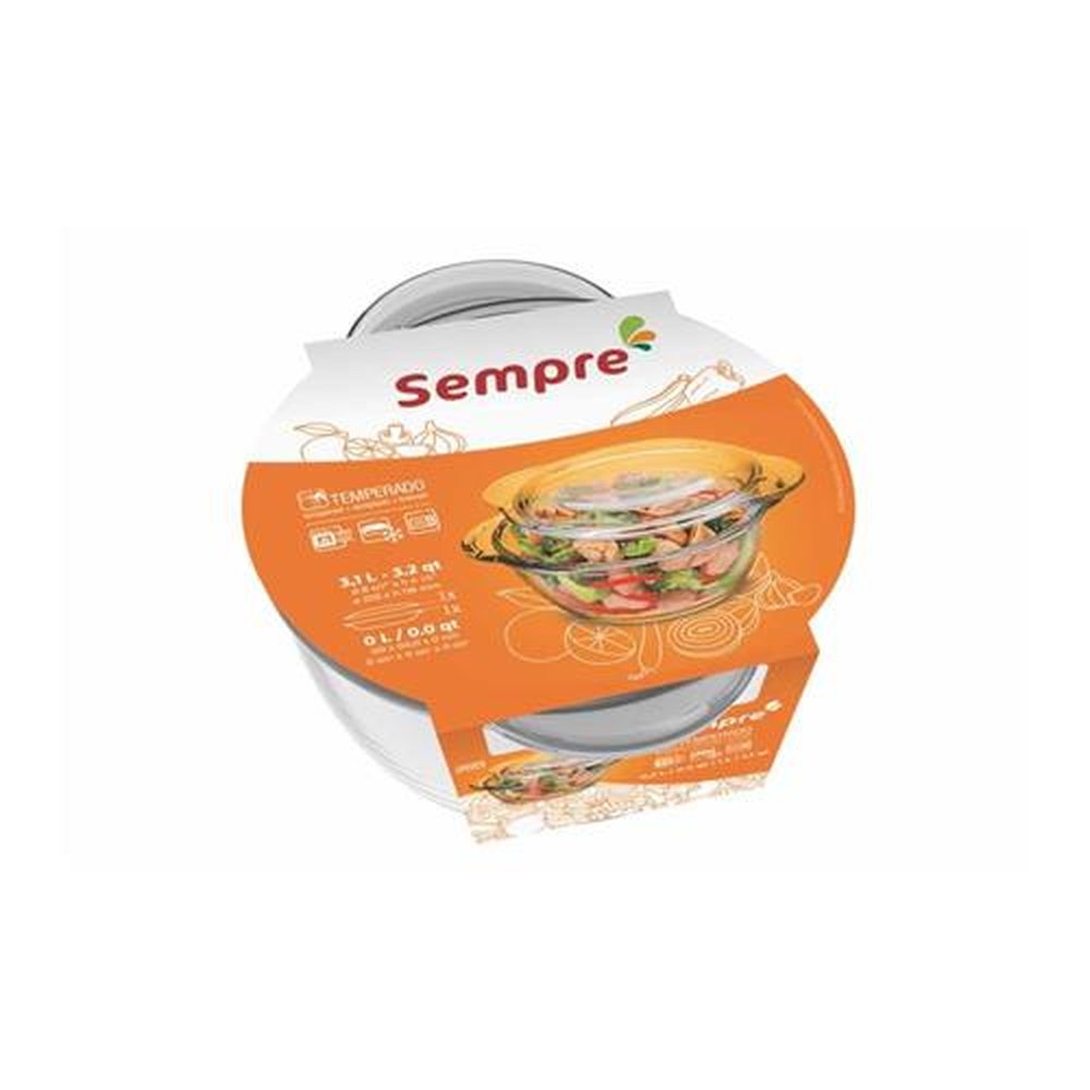 Terrina Redonda 3,1L Média (2,5L Base E 0,6L Tpa) Sempre