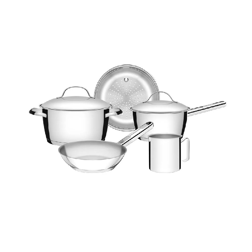 Jogo de Panelas 5 Peças Inox Allegra Tramontina