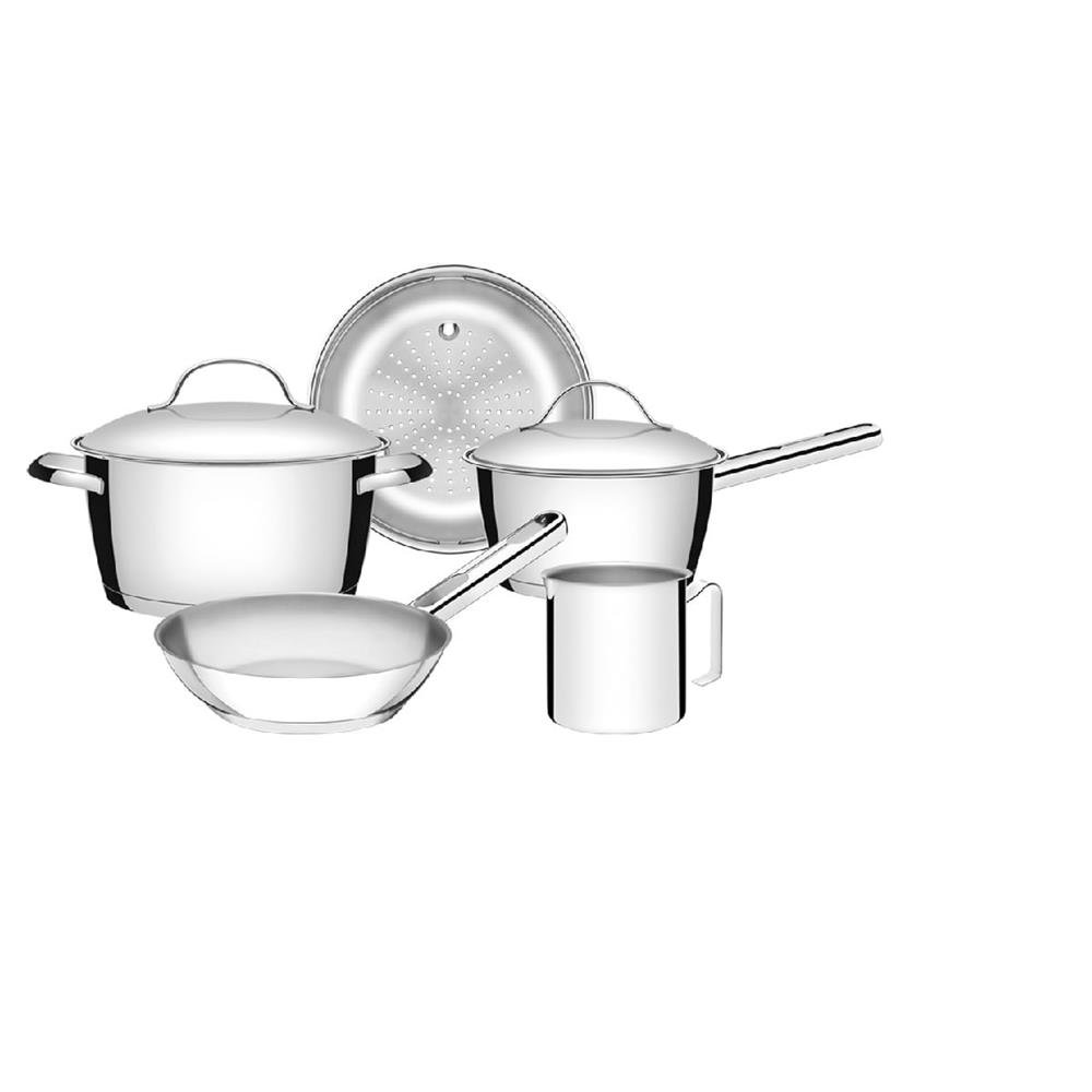 Jogo de Panelas 5 Peças Inox Allegra Tramontina