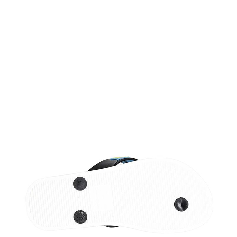 Chinelo Infantil Sonic 26958 Branco - Preto - Grade com 12 pares