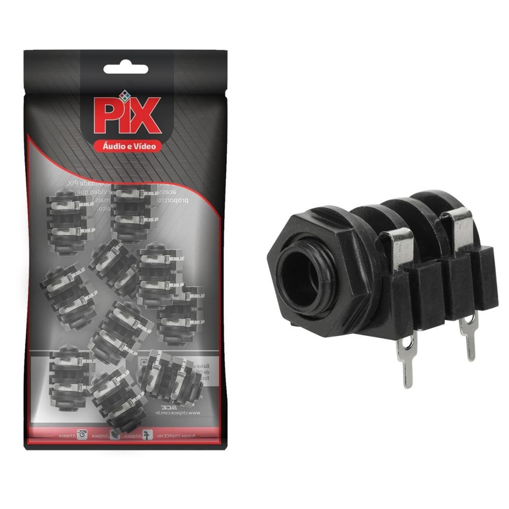 Jack J10 PCI - Mono Circuito Aberto - 90 Graus
