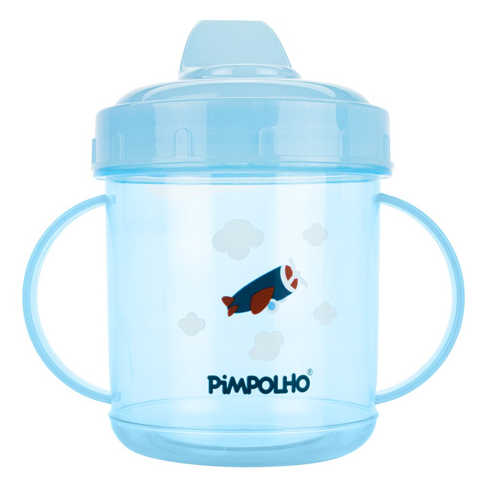 Kit Copo Bico Rígido 220Ml Masculino Pimpolho Com 6 Unidades.