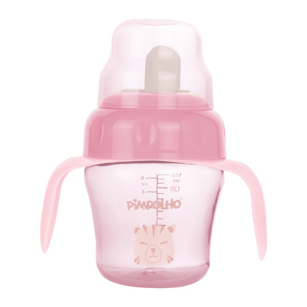 Kit Copo De Treinamento Com Alça E Bico Flexível 150Ml Tigresa Feminino Pimpolho Com 1 Unidade.