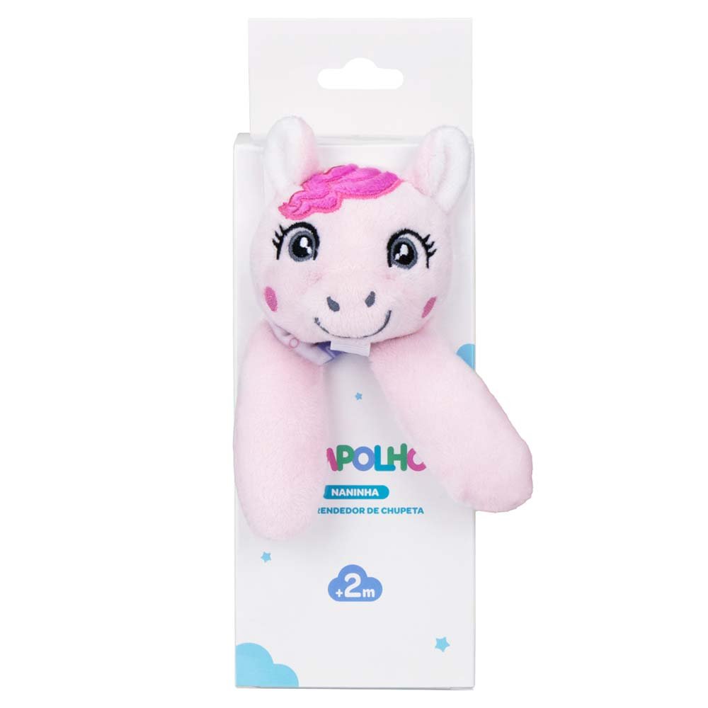 Kit Naninha Com Prendedor De Chupeta Tamanho Único Feminino Pimpolho Com 8 Unidades.