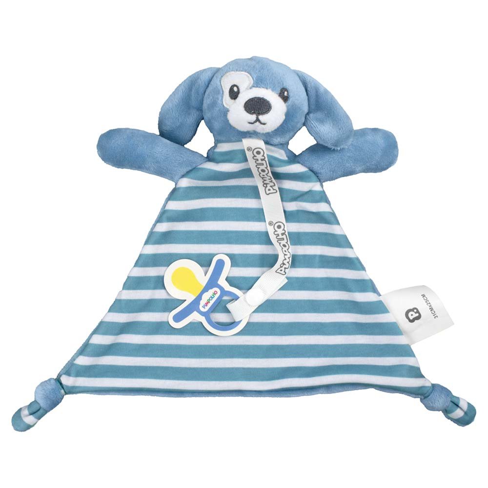 Kit Naninha Com Prendedor De Chupeta Tamanho Único Masculino Pimpolho Com 6 Unidades.