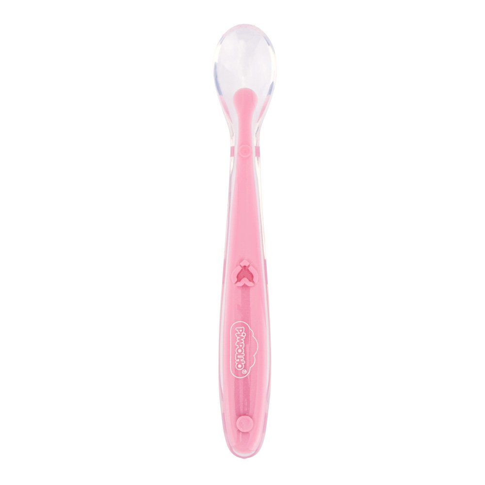 Kit Colher Infantil De Silicone Feminino Pimpolho Com 12 Unidades.