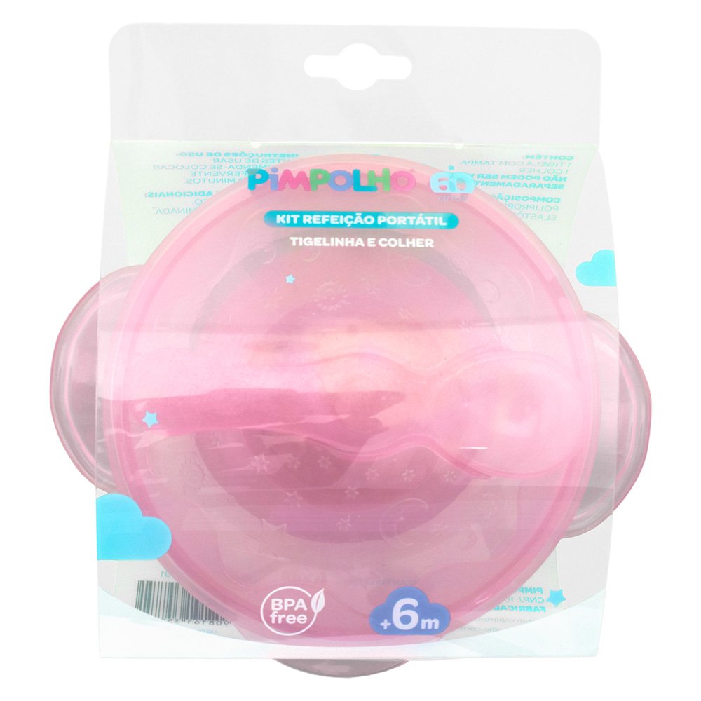 Kit Refeição Bowl Sortido Pimpolho Com 2 Unidades.