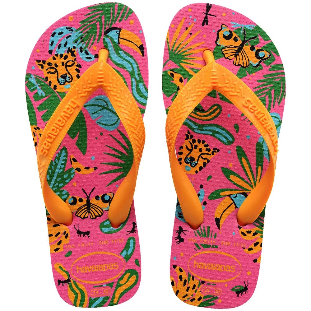 Havaianas Kids Top Fashion Rosa Flux/Amarelo Pop 27/8