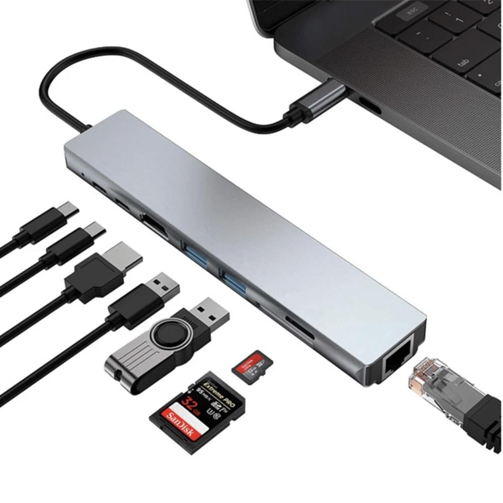 Adaptador Thunderbolt Hub Usb C Para Macbook Pro Air Hdmi 4k