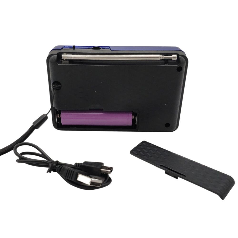 Rádio Digital FM Bluetooth Cartão TF Pen Drive Usb Antena Jogo Futebol Altomex Preto
