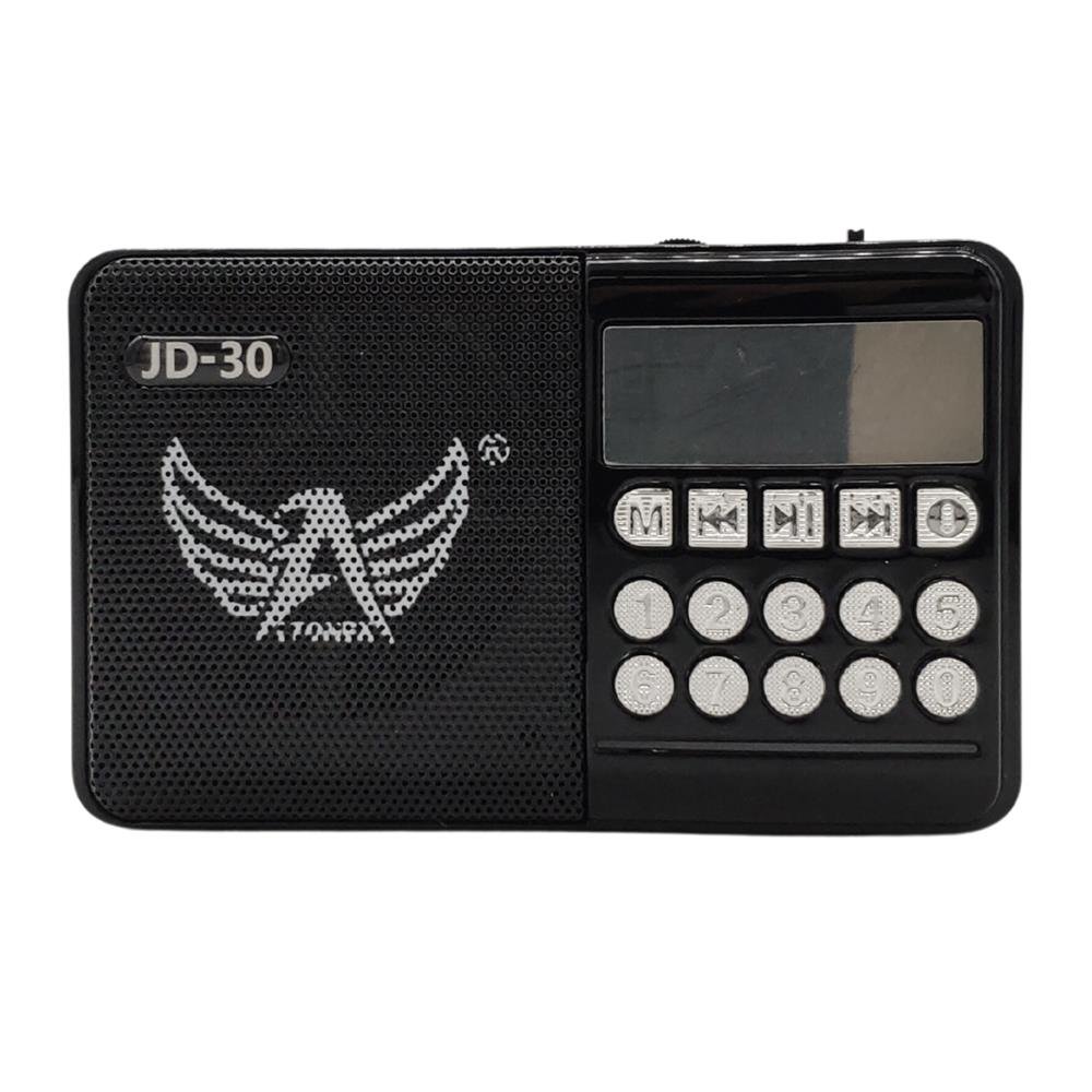 Rádio Digital FM Bluetooth Cartão TF Pen Drive Usb Antena Jogo Futebol Altomex Preto
